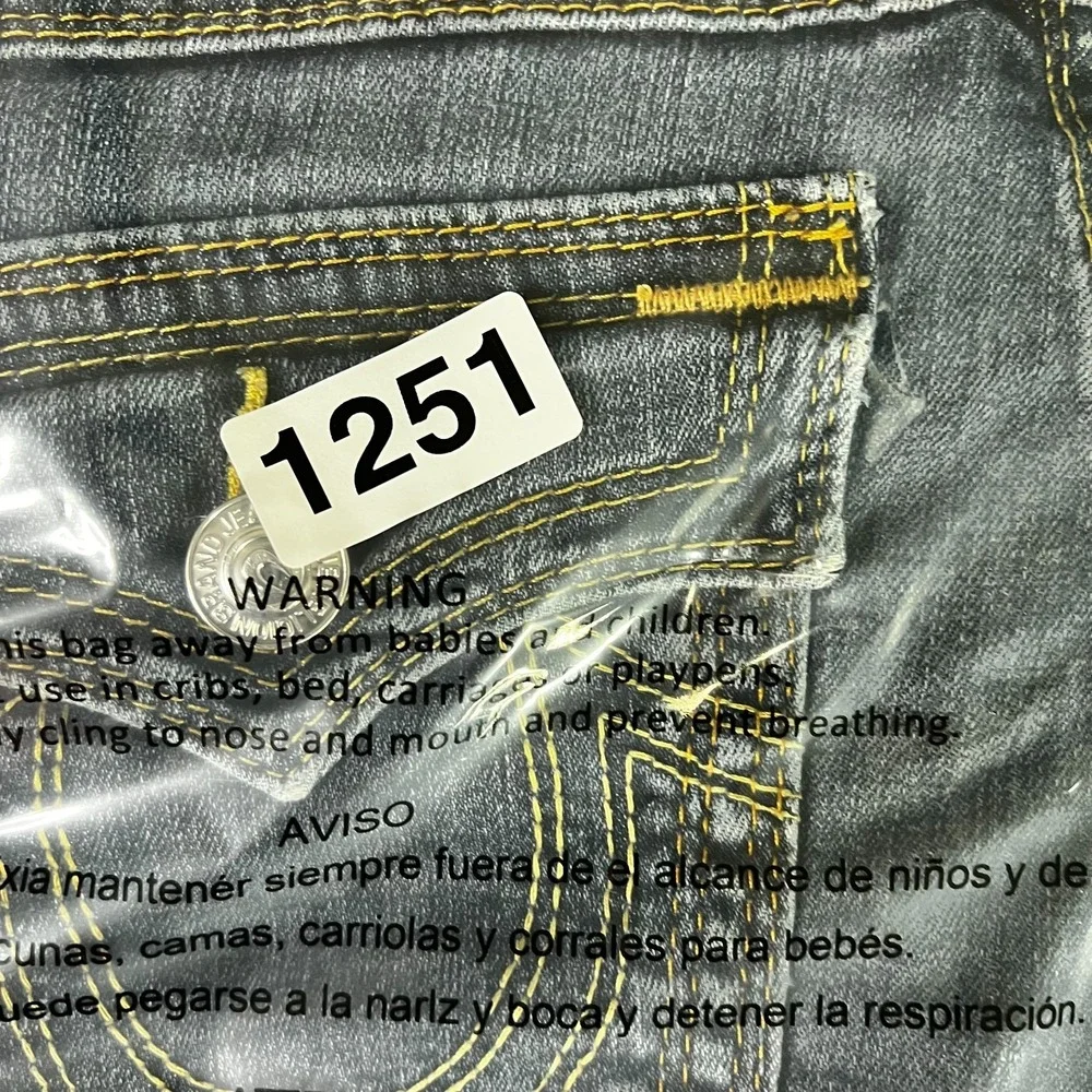 True Religion Joey Jeans Womens 32 Bootcut Flap Pocket Y2K USA Made Medium Wash